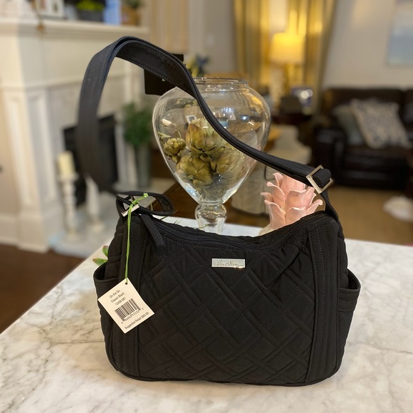 Vera Bradley Handbags - VERA BRADLEY BLACK QUILTED HOBO BAG!🖤